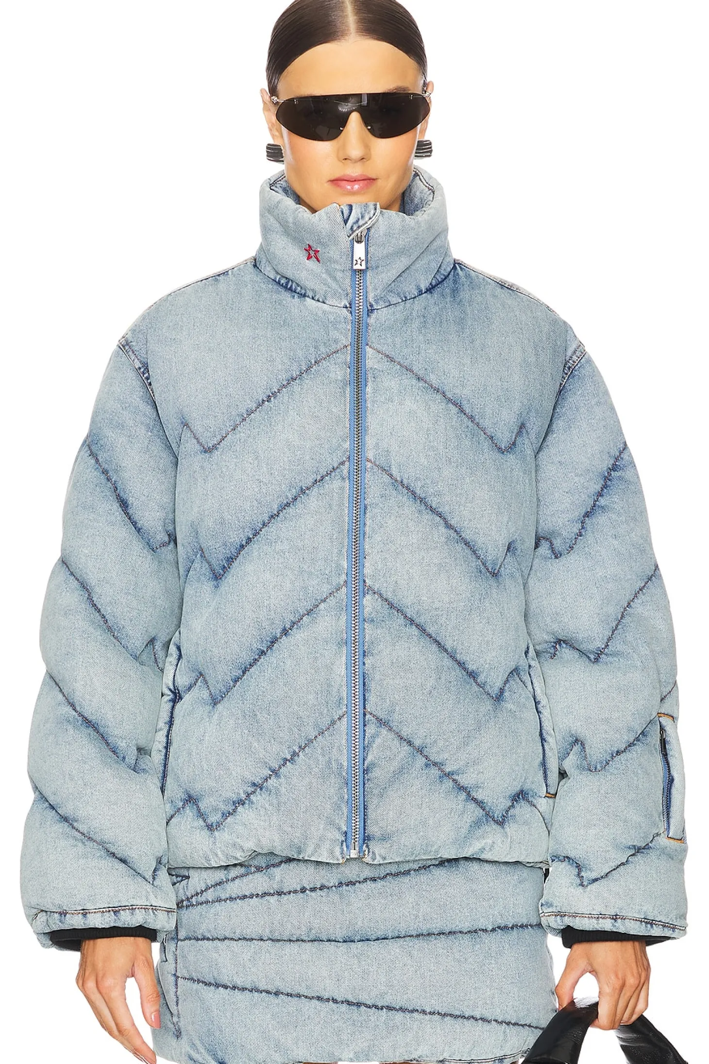 Denim Puffer Jacket