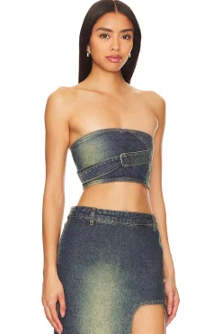 Denim Top With D-ring