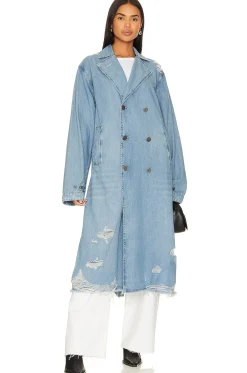 Denim Trench Coat