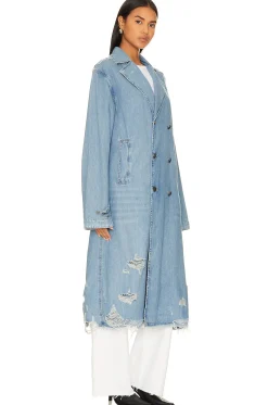 Denim Trench Coat