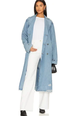 Denim Trench Coat