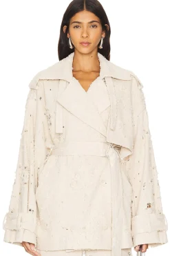 Denim Trench Short Jacket