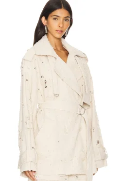 Denim Trench Short Jacket