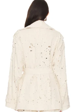 Denim Trench Short Jacket