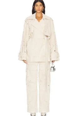 Denim Trench Short Jacket