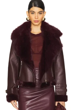 Dion Faux Fur Moto Jacket