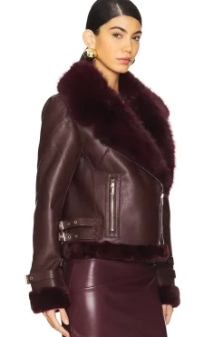 Dion Faux Fur Moto Jacket