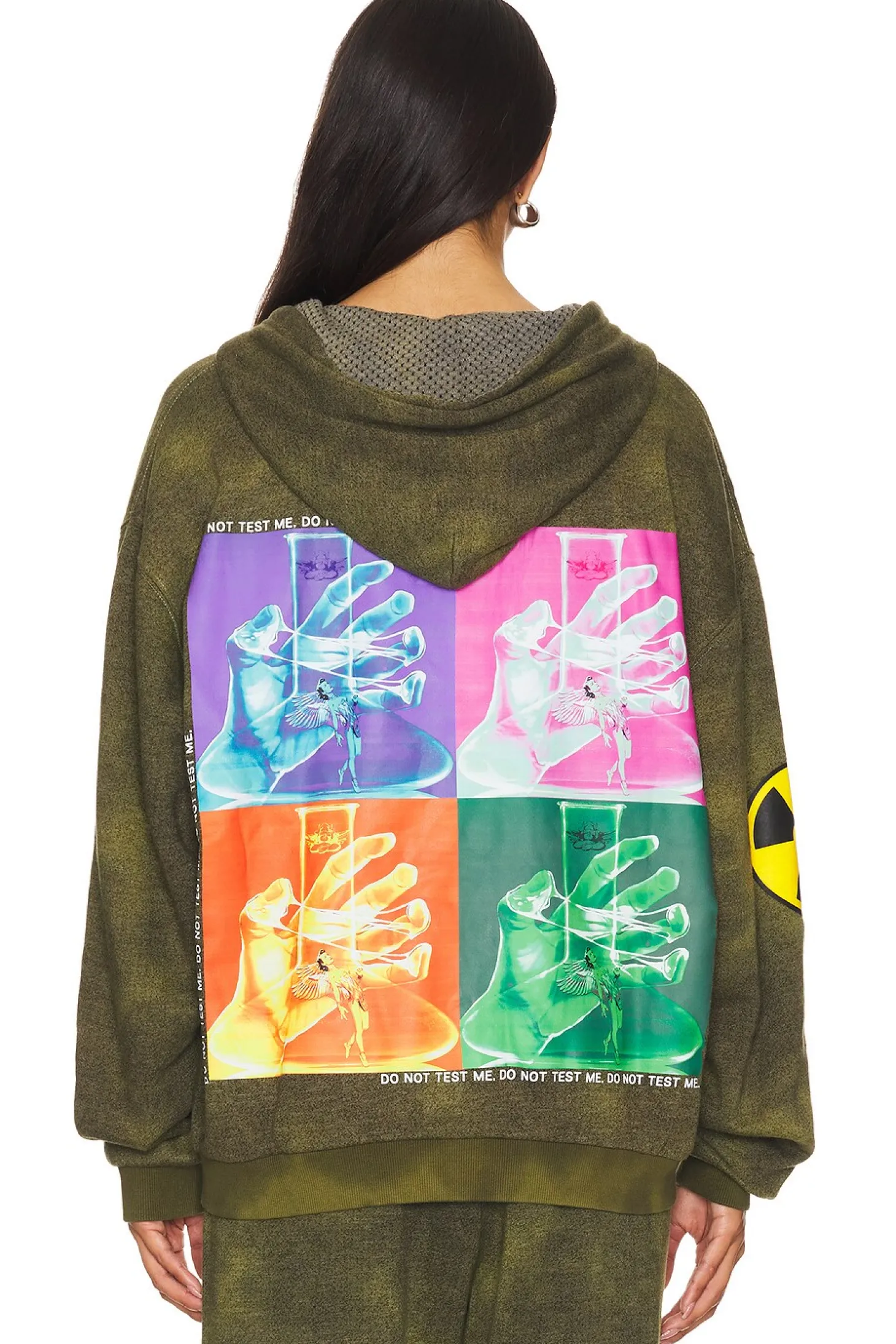 Don't Test Me Terry Natural Harley Hoodie