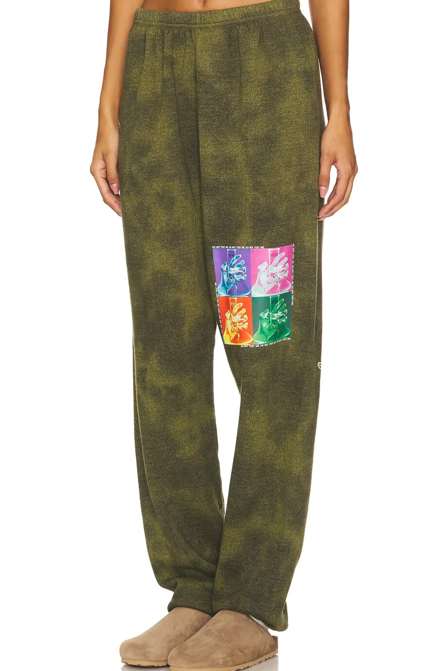 Don't Test Me Terry Natural Kimmy Sweatpants