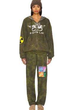 Don't Test Me Terry Natural Kimmy Sweatpants