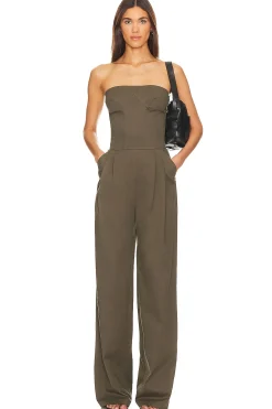 Double Pleated Wide Leg Jumpsuit