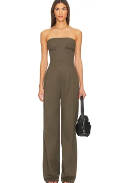Double Pleated Wide Leg Jumpsuit