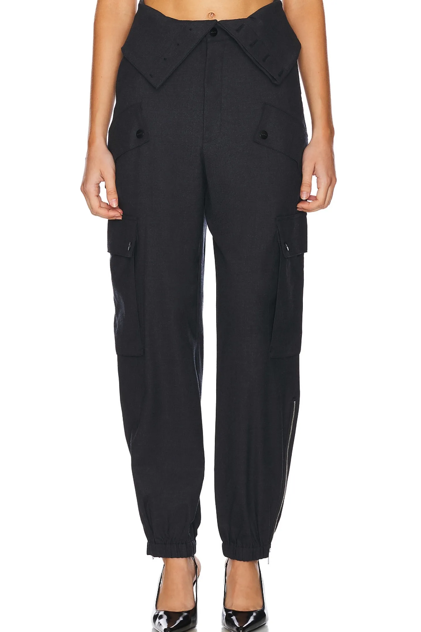 Double Waistband Cargo Pants