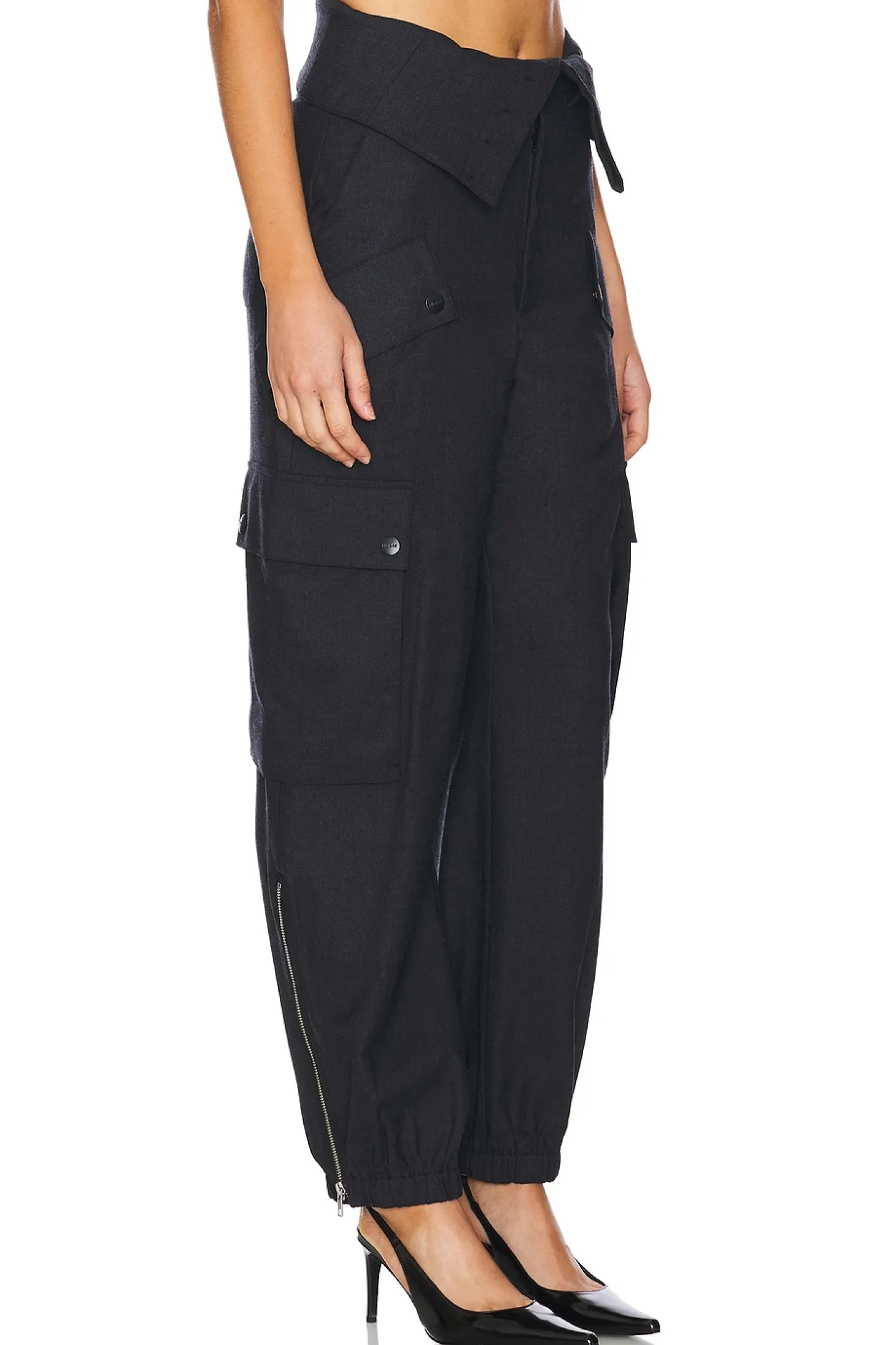 Double Waistband Cargo Pants