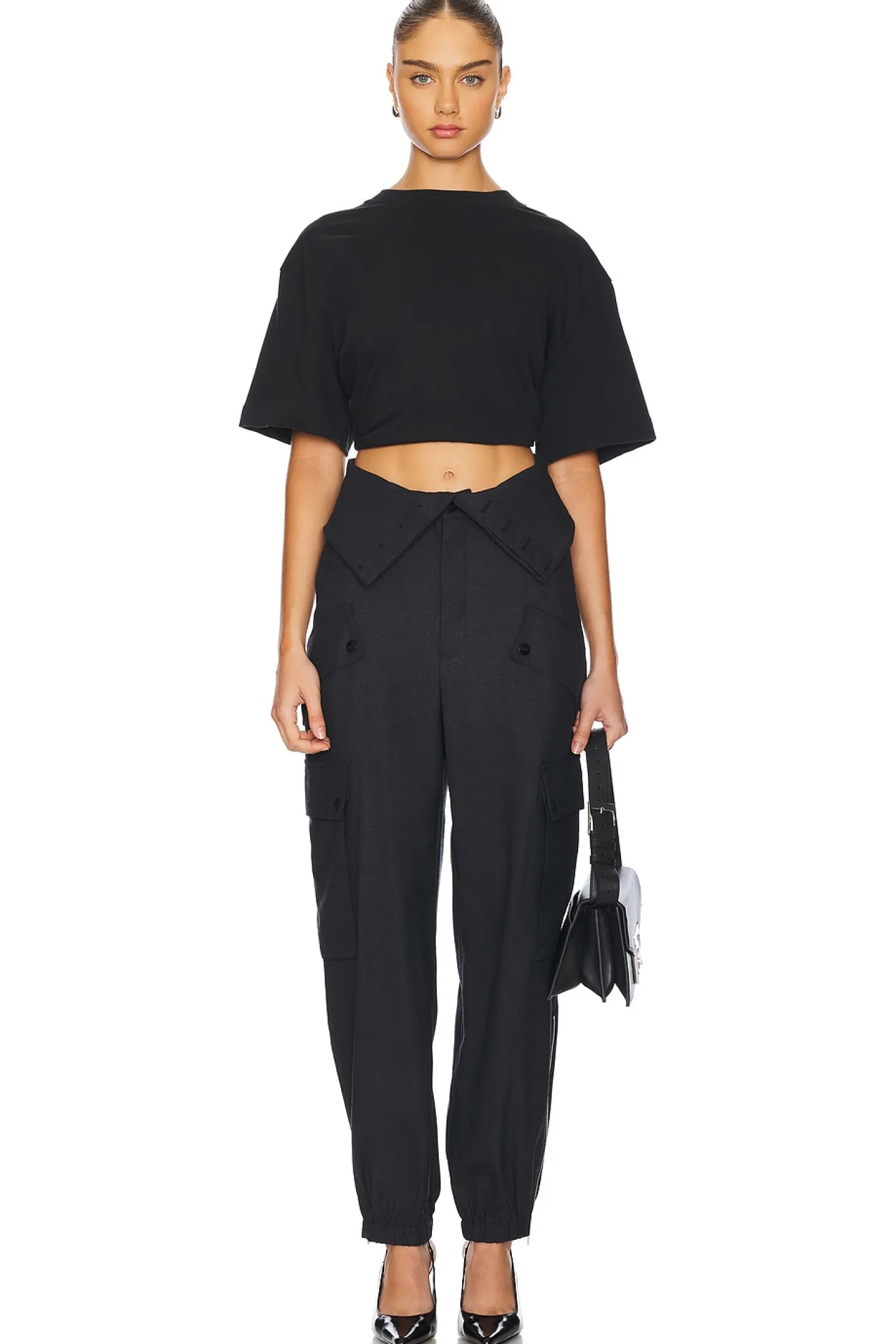 Double Waistband Cargo Pants