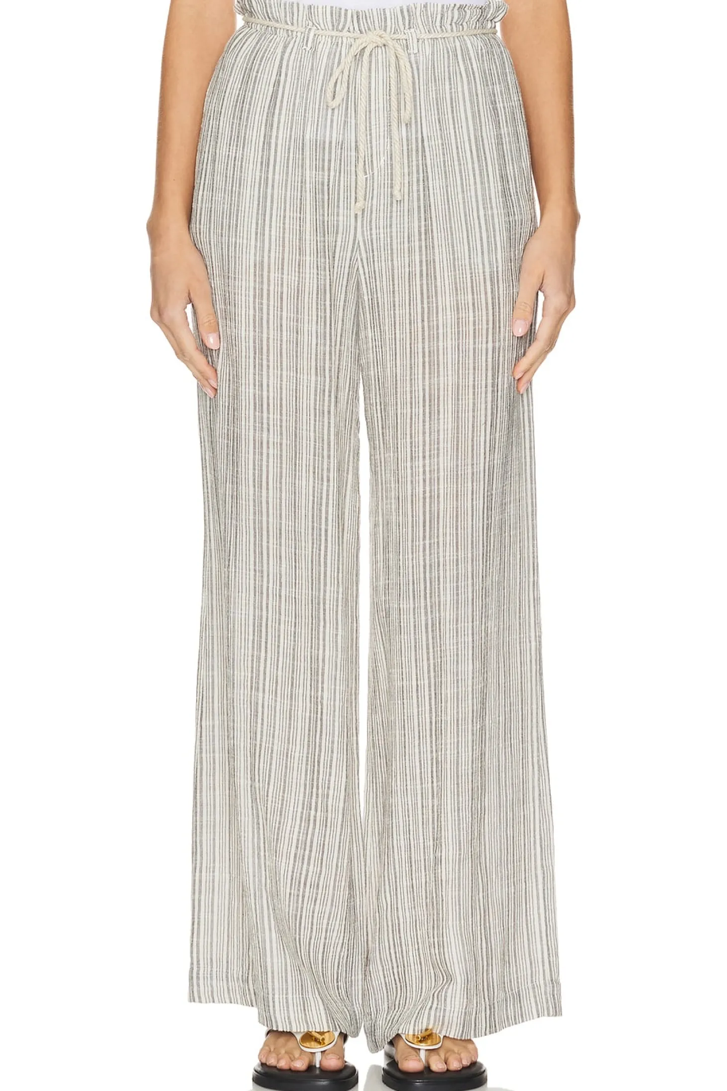 Drawcord Wide Leg Pant
