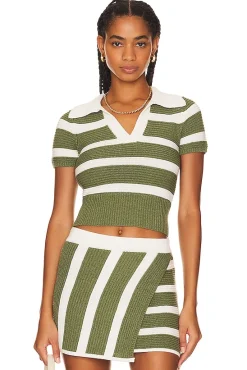 Drea Striped Knit Top