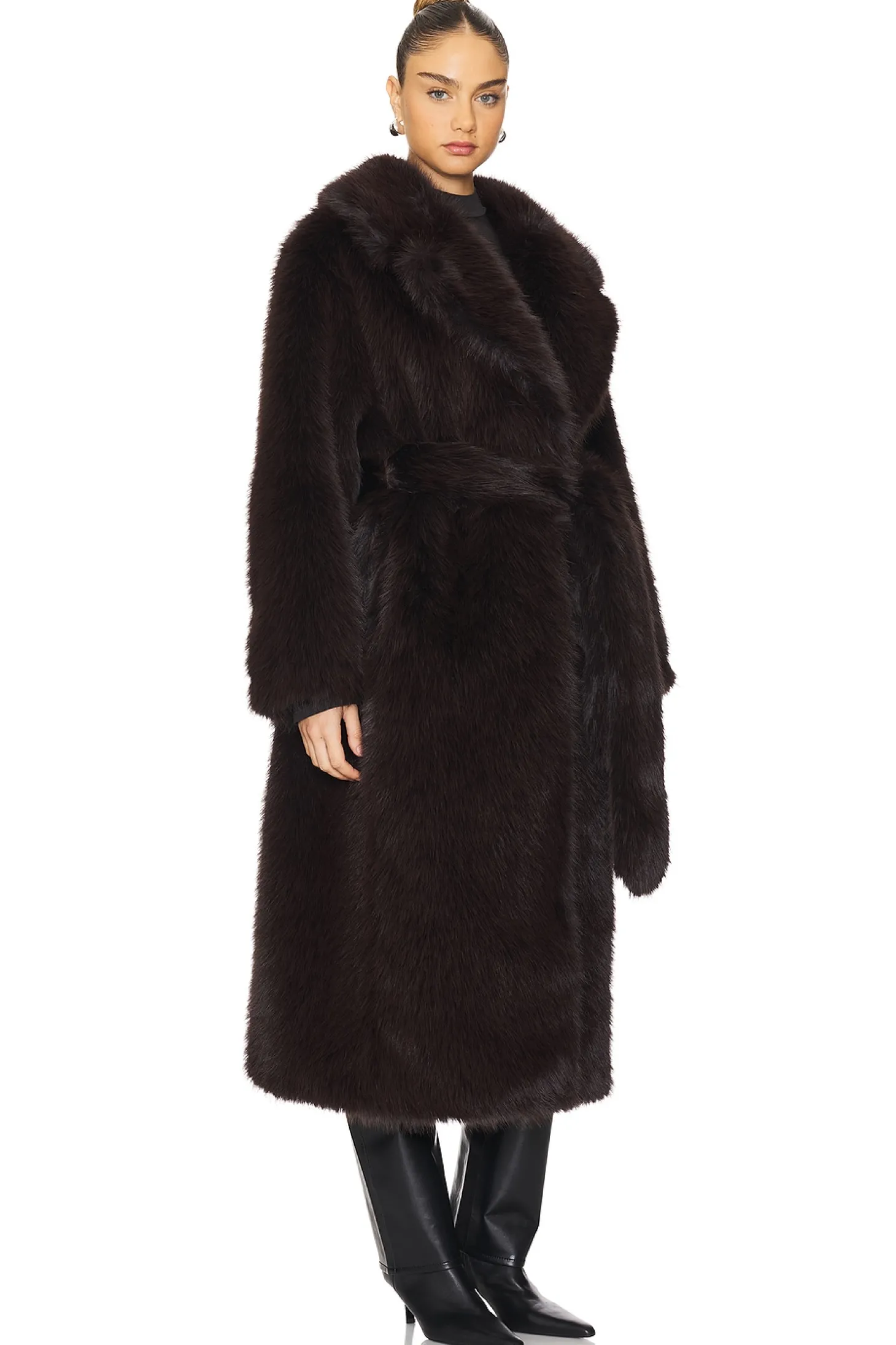 Ebony Shearling Coat