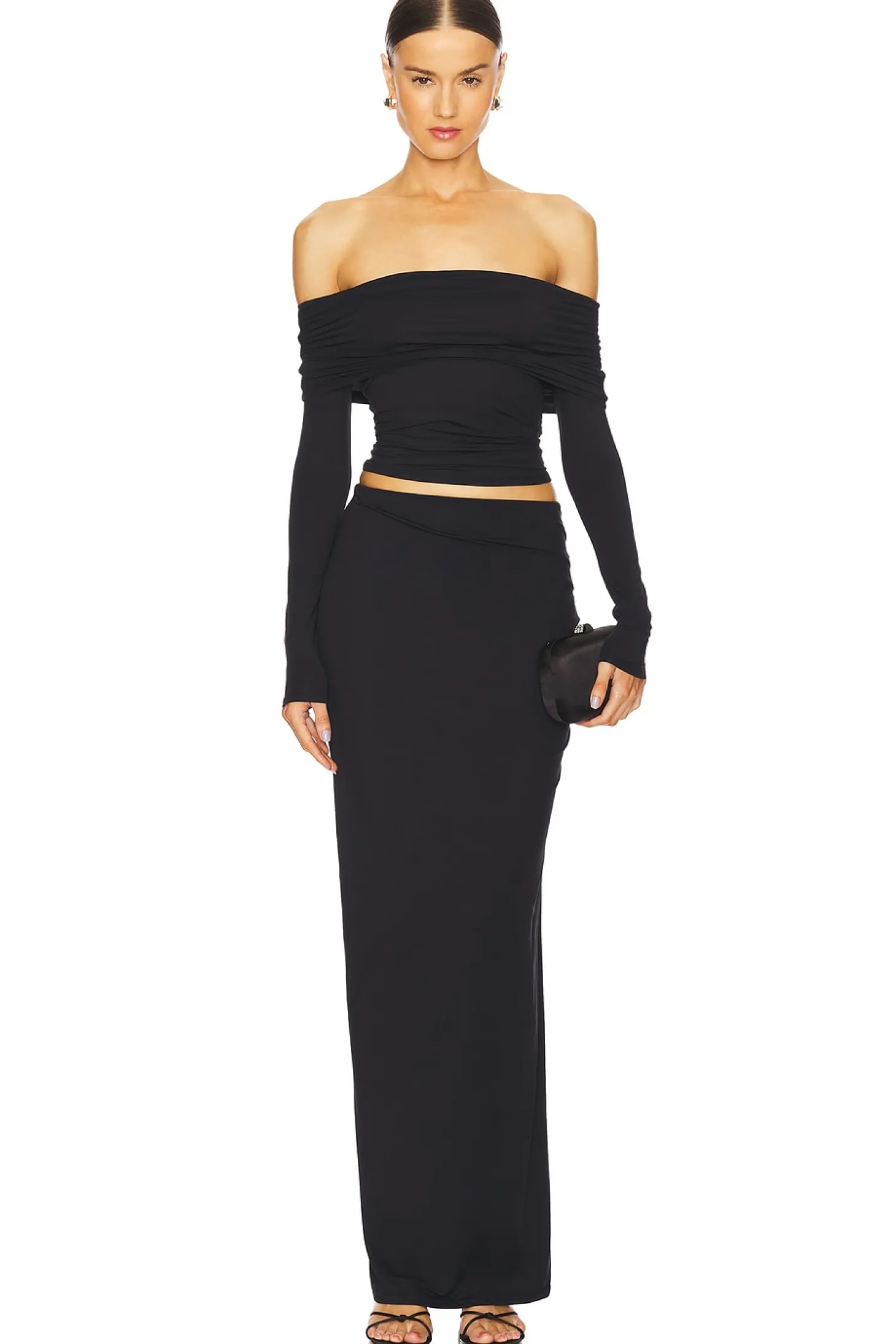 Echauffe Ruched Jersey Skirt