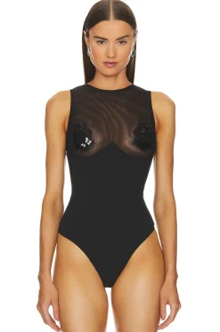 Embellished Cup Bodysuit