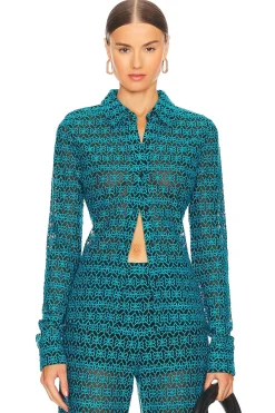 Embroidered Button Up Shirt