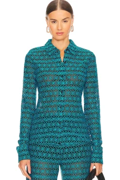 Embroidered Button Up Shirt