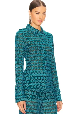 Embroidered Button Up Shirt