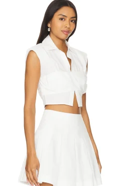 Emie Cropped Box Sleeve Top