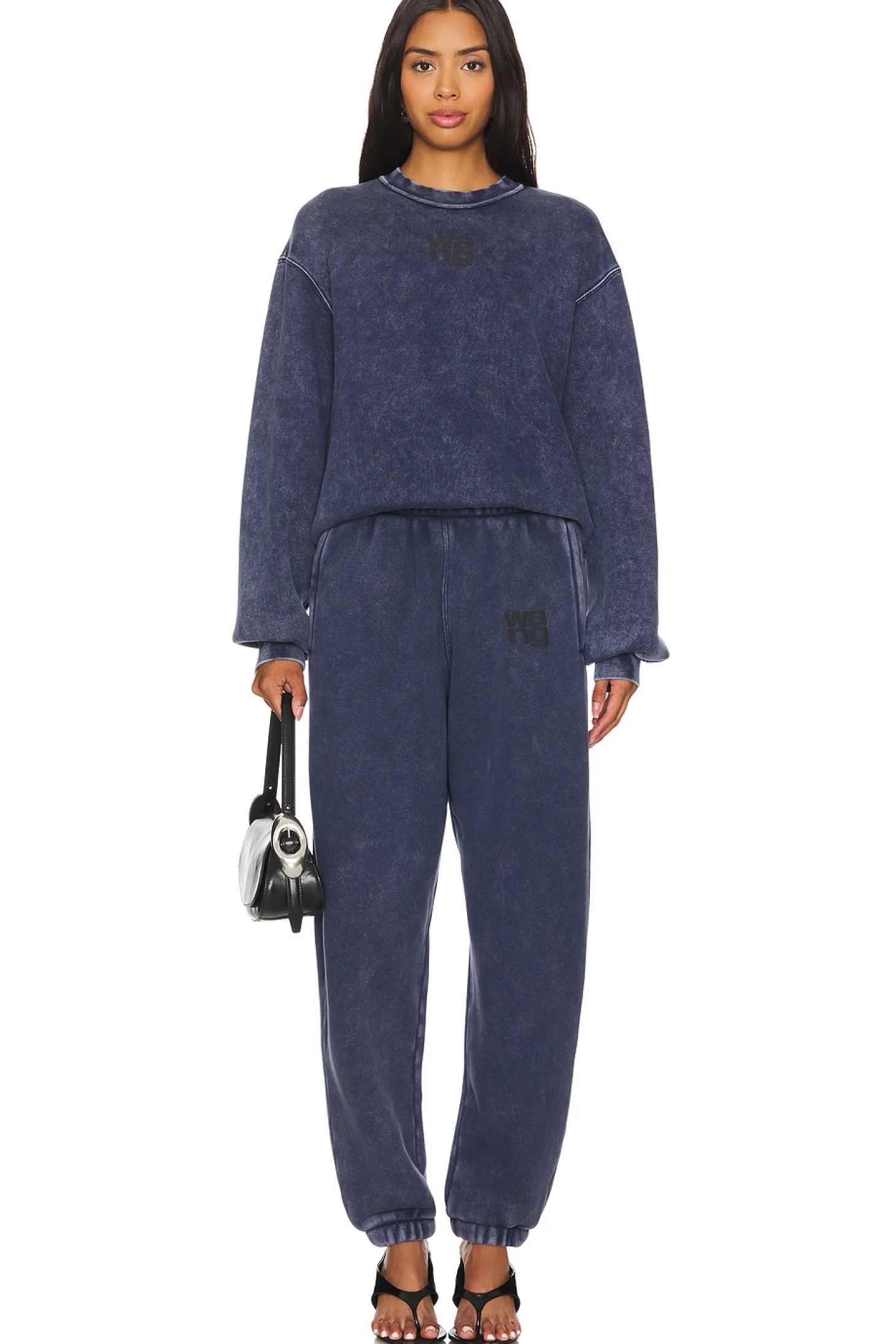 Essential Terry Crew Sweatshirt W/ Puff Paint Logo