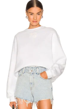 Essential Terry Crew Sweatshirt W/ Puff Paint Logo