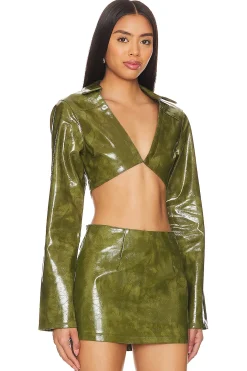 Ethel Faux Leather Jacket