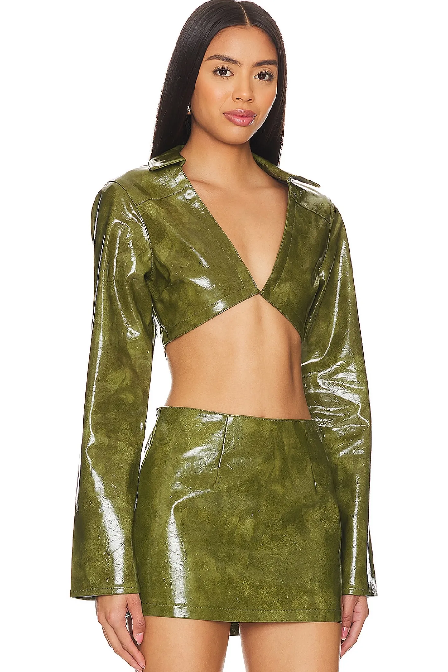 Ethel Faux Leather Jacket