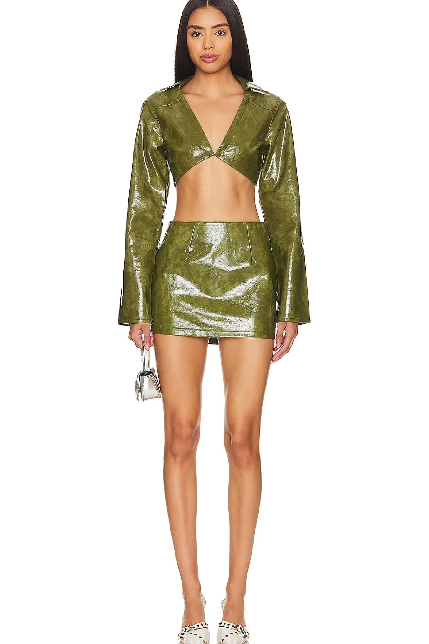 Ethel Faux Leather Jacket