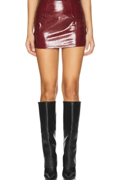 Ethel Faux Leather Skirt