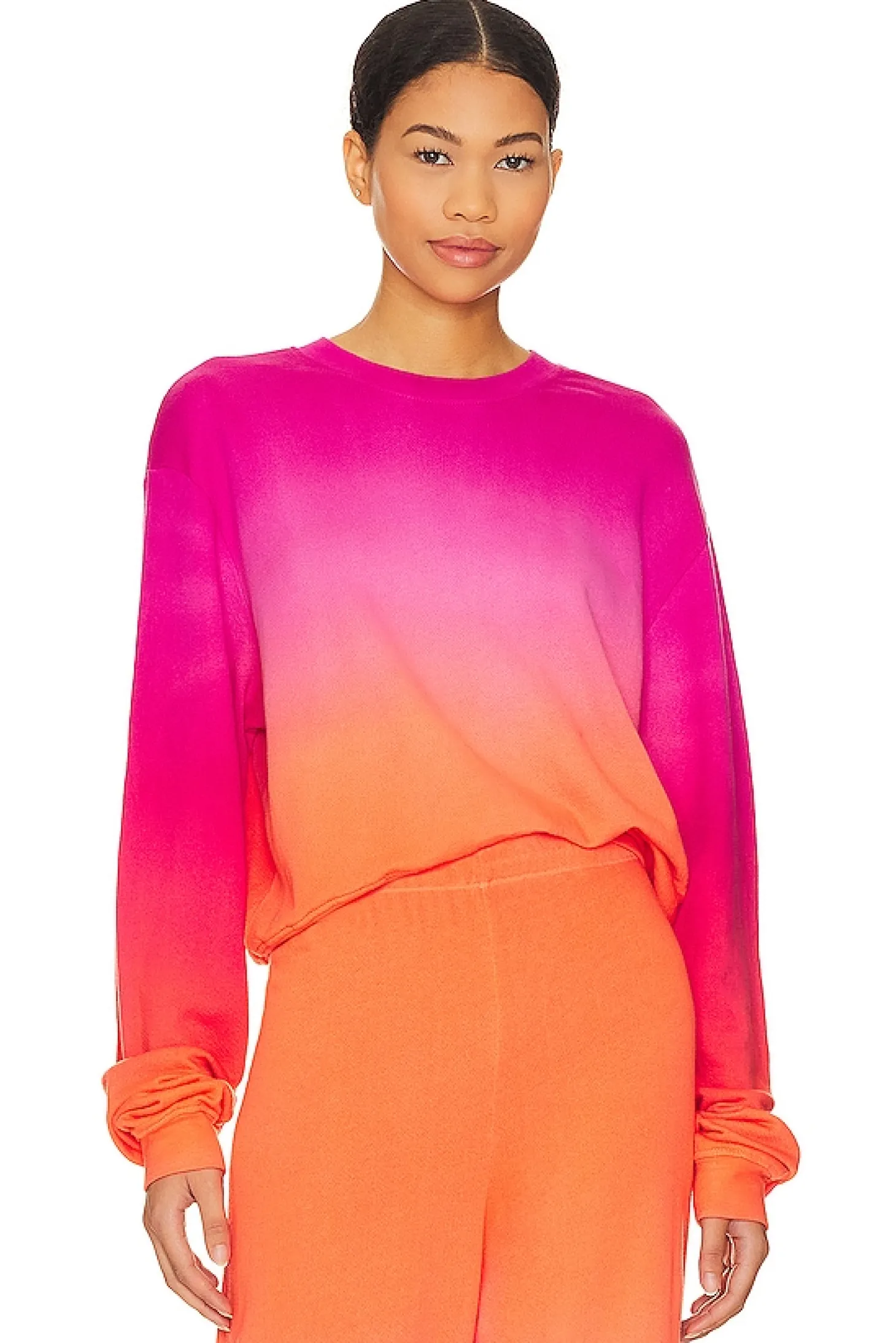 Exon Drop Shoulder Crew Neck Pullover