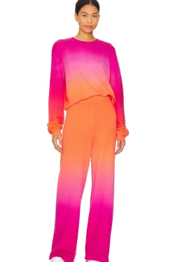 Exon Drop Shoulder Crop Pullover Sweatshirt