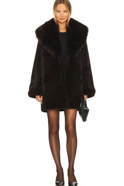 Faux Fox & Mink Coat