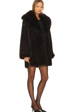 Faux Fox & Mink Coat