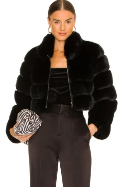 Faux Fox Fur Jacket