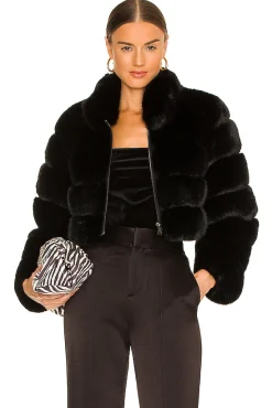 Faux Fox Fur Jacket
