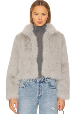 Faux Fox Fur Jacket
