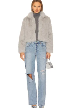 Faux Fox Fur Jacket