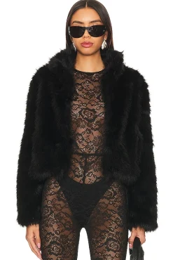 Faux Fox Fur Jacket