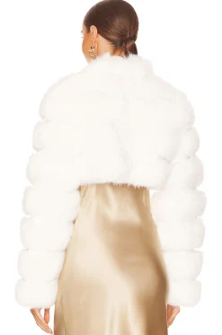 Faux Fox Fur Short Jacket