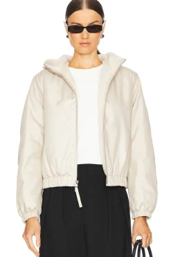 Faux Fur Lined Bomber Jacket