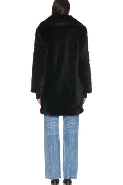Faux Fur Mid Coat 34
