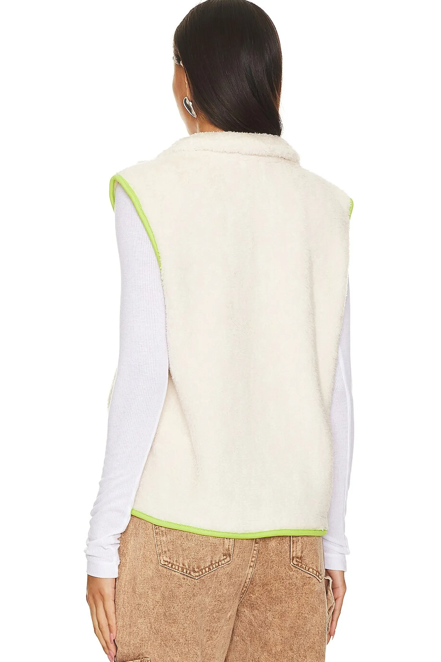 Faux Fur Zipper Vest