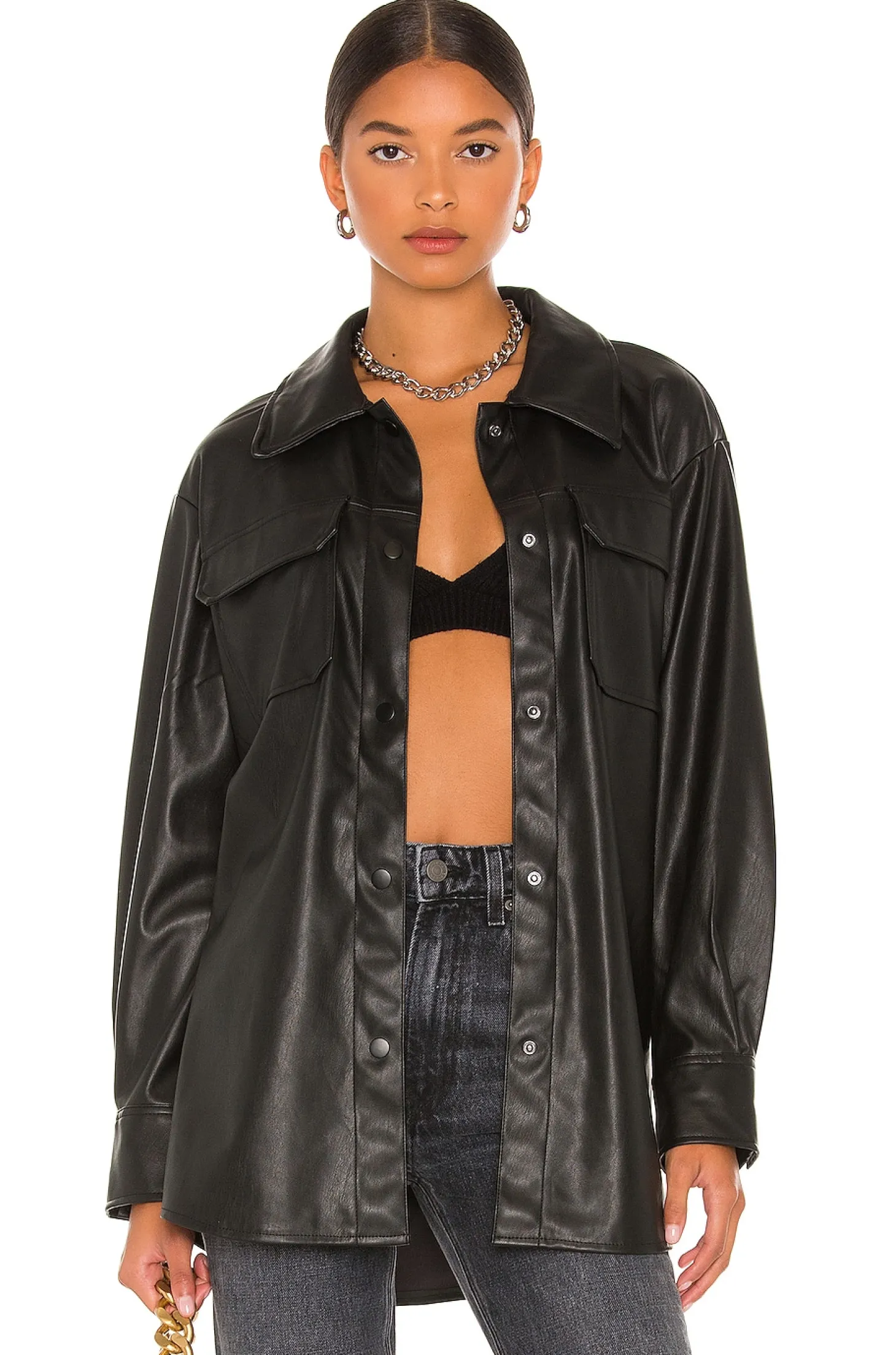 Faux Good Measure Shacket