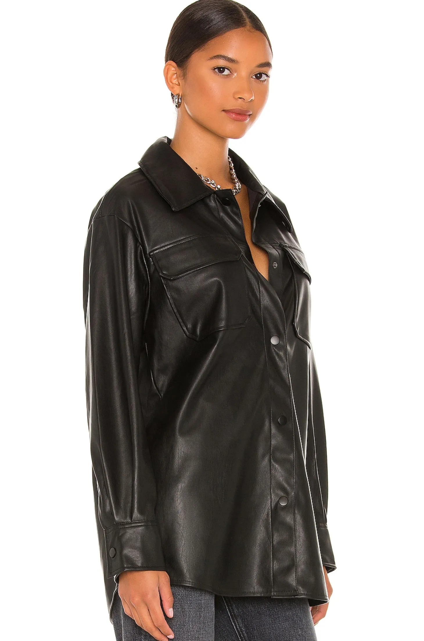 Faux Good Measure Shacket