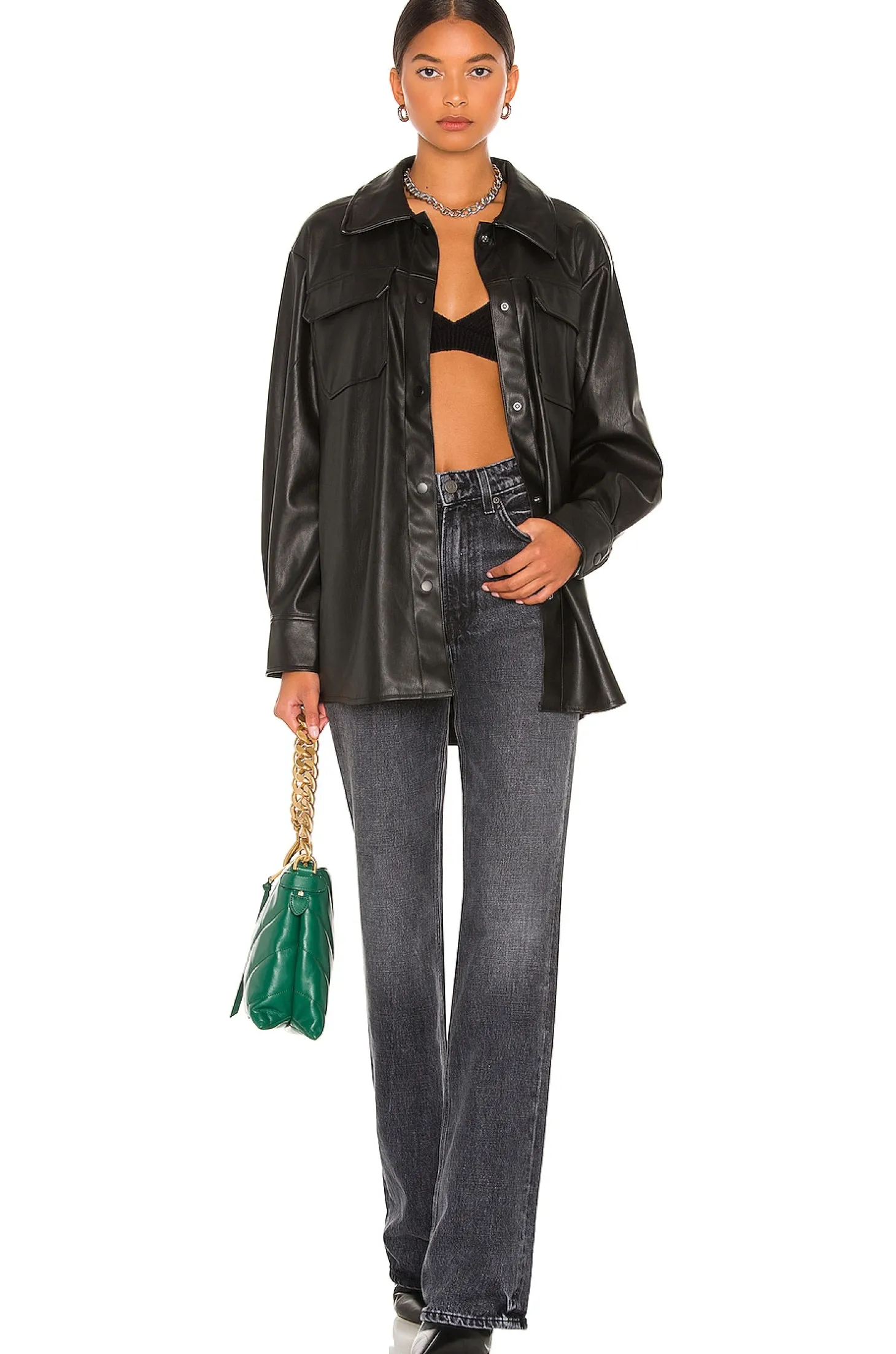 Faux Good Measure Shacket